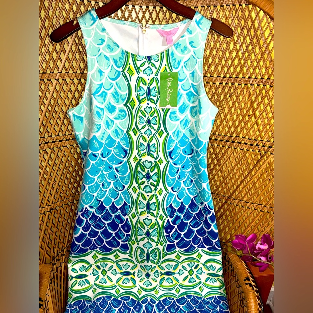 Lilly Pulitzer NWT Perla Dress 🧜♀️ Scale Back Size M 🦄 - Picture 9 of 11